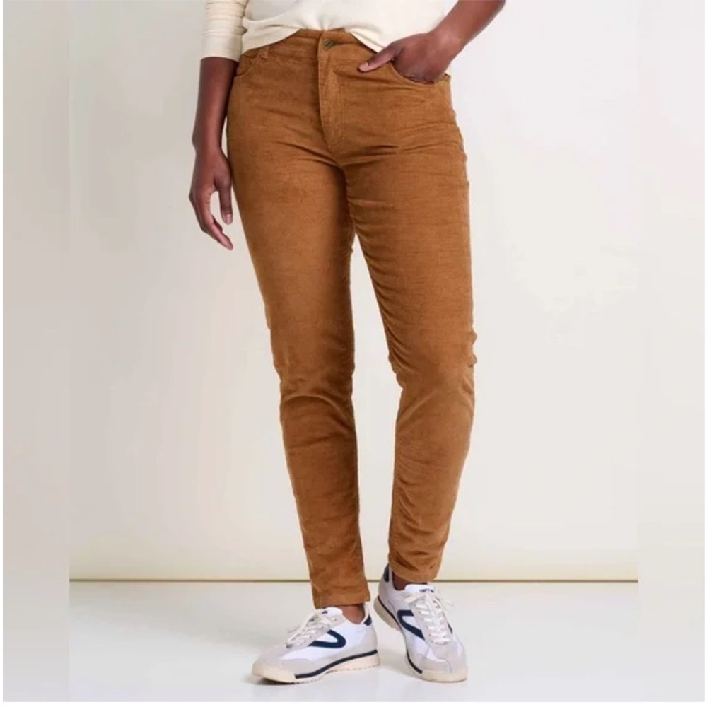 Toad&Co Karuna Corduroy 5 Pocket Skinny Pant Brown Sugar